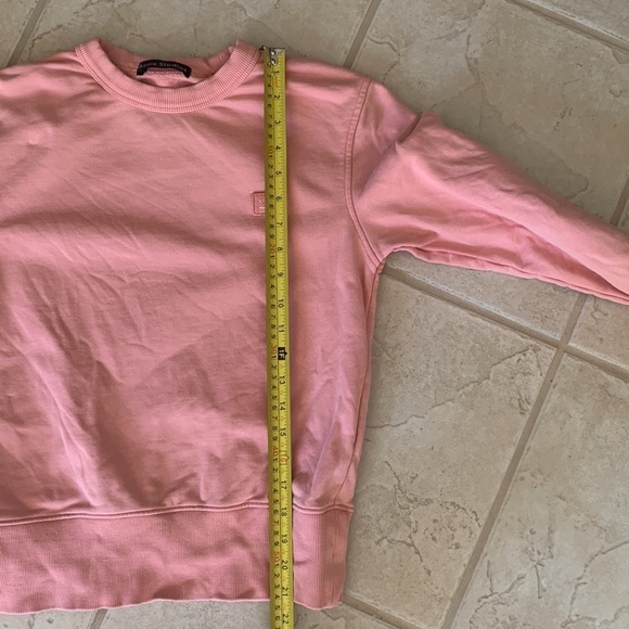 Acne Studios Size XS Fairview Face Paw Emoticon Pink Sweater - Picture 11 of 13